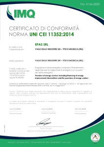 Certificato ESCO